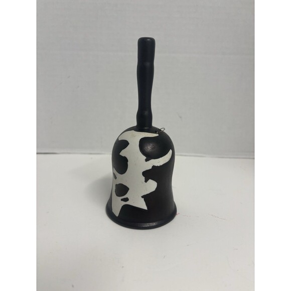 Black & White Cow Bell With Udder Vintage - Picture 2 of 4